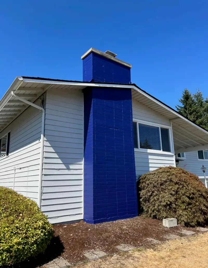 Chimney cleaned and painted — Renton service