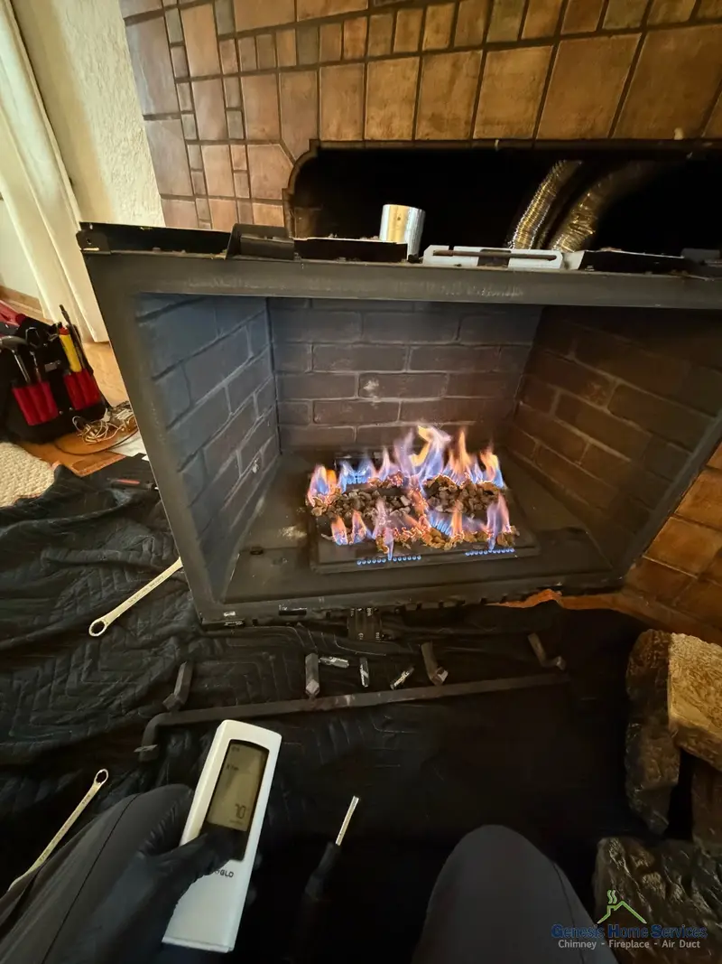 Gas fireplace burner installation and service Seattle