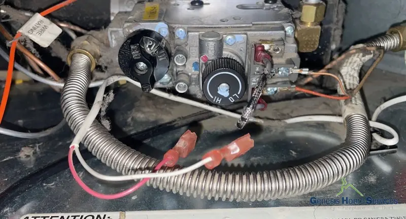 Gas fireplace internal valve and pilot wiring repair Seattle