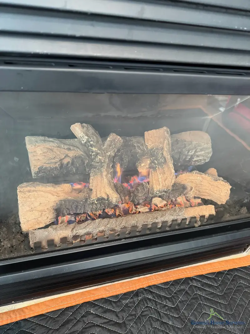 Modern gas fireplace slate surround — Issaquah