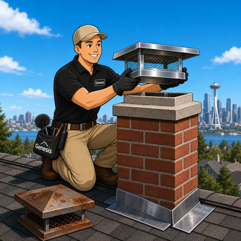 Chimney Cap Installation — Genesis Home Services