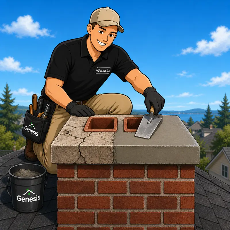 Chimney Crown Repair — Genesis Home Services