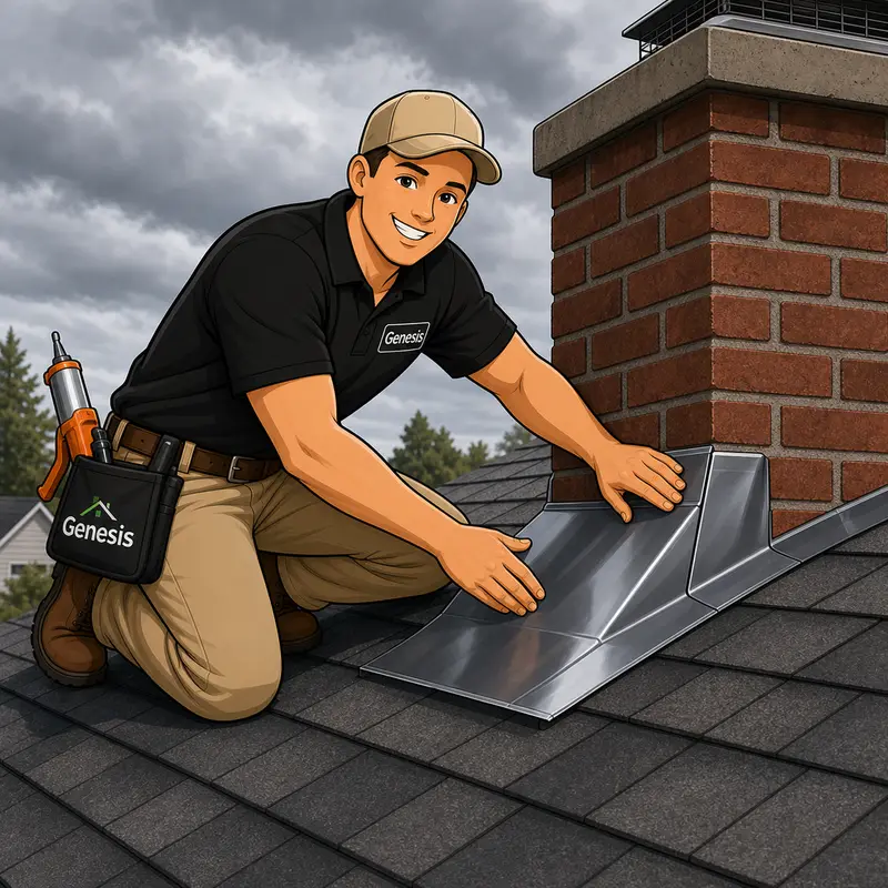Chimney Flashing Repair — Genesis Home Services