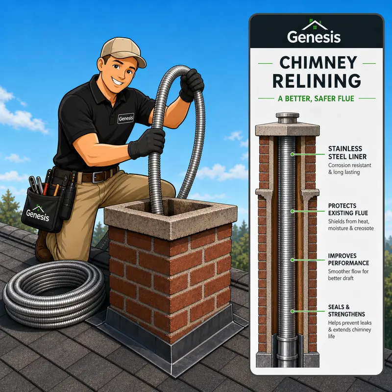 Chimney Relining — Genesis Home Services