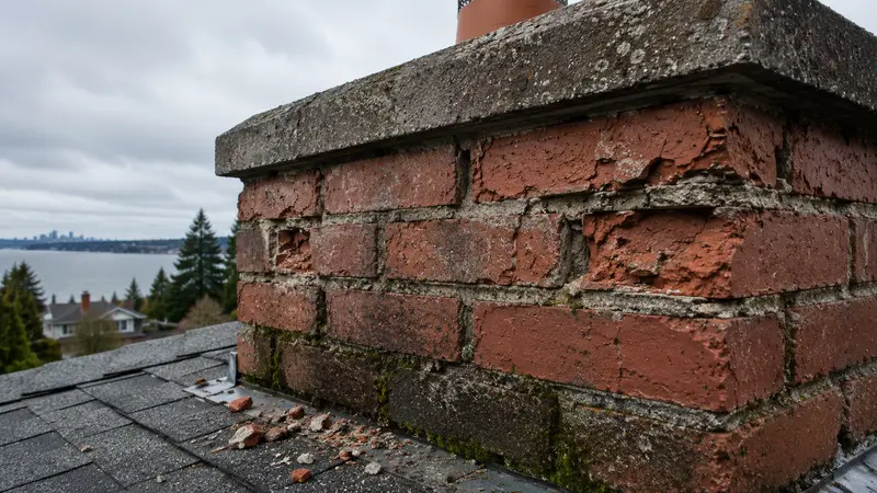 Spalling Brick Chimney: Why the Outside of Your Chimney Is Crumbling (Seattle Climate Guide)